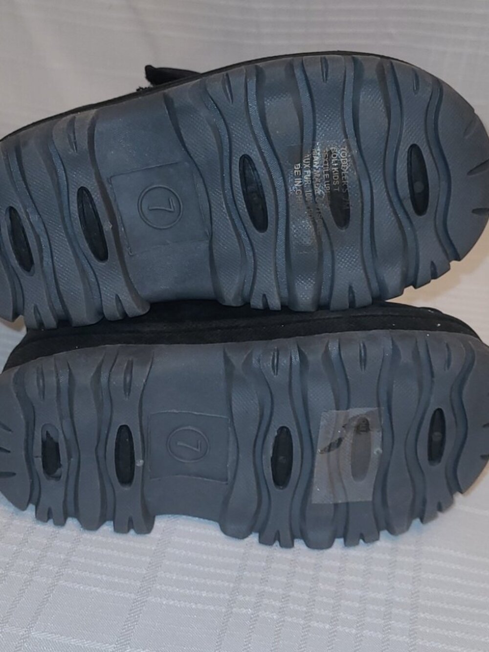 Laneige Canada Toddler Kids Black Waterproof Winter Snow Rain Boots - Sz 7 NWT - Picture 7 of 9